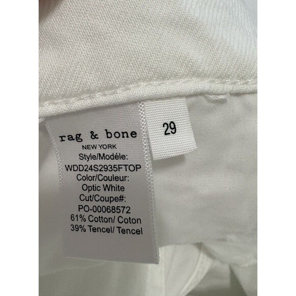 Rag & Bone Women's Featherweight Logan Mid-Rise Wide-Leg Jeans, Size 29 - Picture 12 of 14